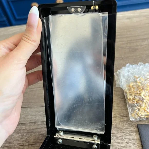 New Edie Parker Currant and Stars Clutch with Chain - Picture 5 of 8